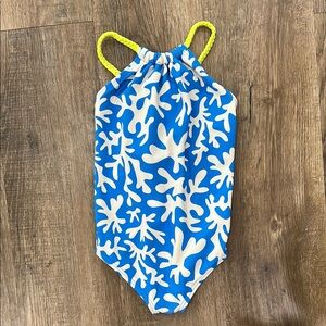 Boden,Blue and White Kids Swimwear